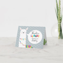 Blue Llama Cactus Photo Tack Kort