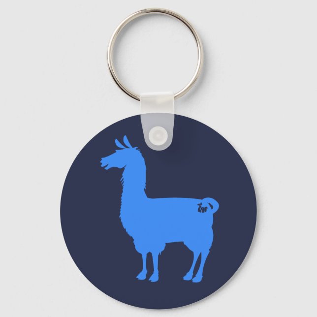 Blue Llama Keychain Nyckelring (Framsida)