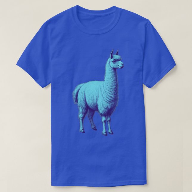 Blue Llama T Shirt (Design framsida)