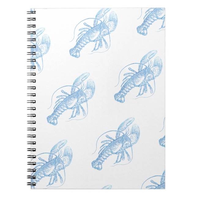 Blue Lobster Anteckningsbok (Framsidan)