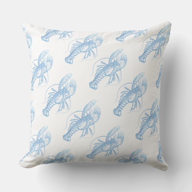 Blue Lobster Kudde (Framsida)