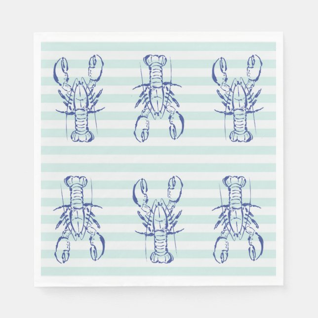 Blue Lobsters Pappersservett (Framsidan)