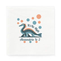 Blue Loch Ness Birthday Pappra Napkins