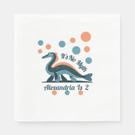 Blue Loch Ness Birthday Pappra Napkins Pappersservett