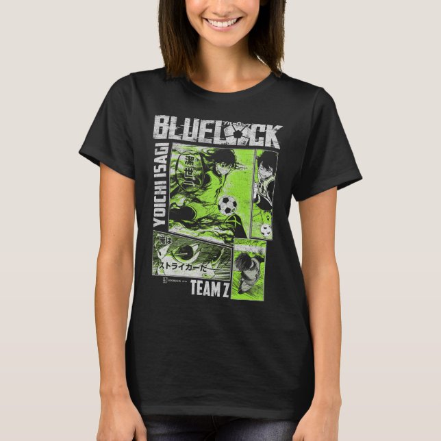 Blue Lock Yoichi Isagi delade fotbollspaneler  T Shirt (Framsida)