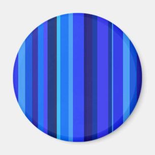 Blue lodrät rand magnet