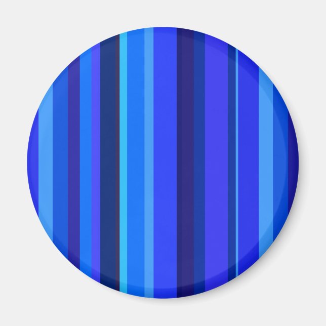 Blue lodrät rand magnet (Framsidan)