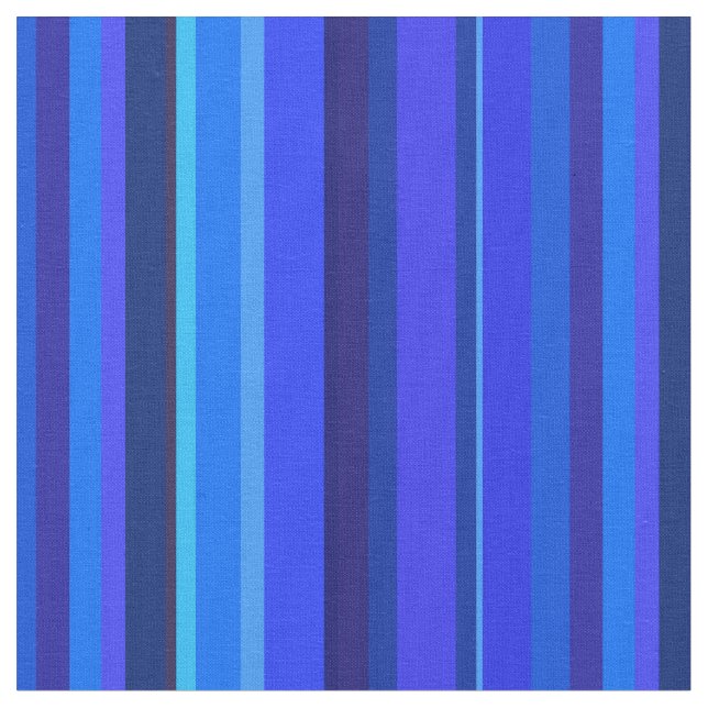 Blue lodrät rand tyg (Närbild)