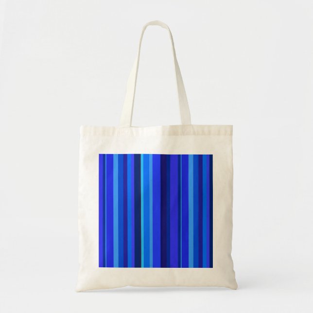 Blue lodrät rand tygkasse (Framsidan)