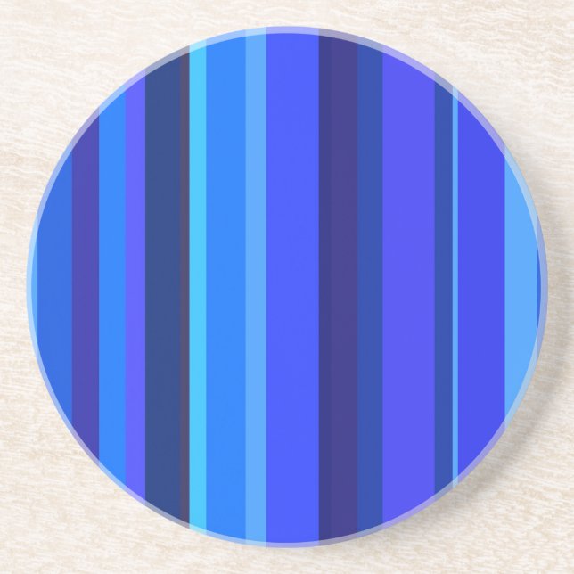 Blue lodrät rand underlägg sandsten (Framsidan)