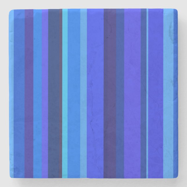 Blue lodrät rand underlägg sten (Framsidan)