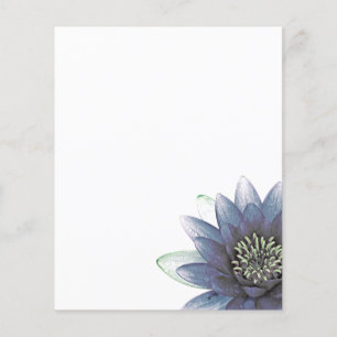Blue Lotus Anpassningsbar Flygblad