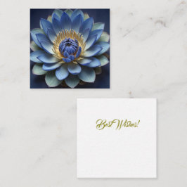 Blue Lotus Flower Andlig Zen Art Personlig Anteckningskort