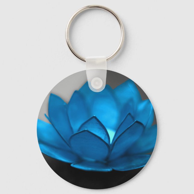 Blue Lotus Flower Nyckelring (Framsida)