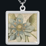 Blue Lotus Flower på Tan Background med Write Silverpläterat Halsband<br><div class="desc">En vacker blå blomma i fullt-blomman står i centrum för biet. Gultens centrum är nästan hypnotiskt i sin ära. Lägg till lite elegans i ditt hem med den här utskriften!</div>