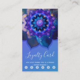 Blue Lotus Mandala Lojalitetskort