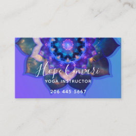 Blue Lotus Mandala Visitkort