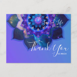 Blue Lotus Mandala Vykort