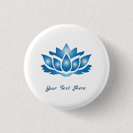 Blue Lotus Mind Body Spirit Personlig Knapp
