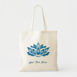 Blue Lotus Mind Body Spirit Personlig Tote Bag Tygkasse