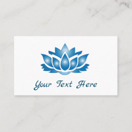 Blue Lotus Mind Body Spirit Personlig Visitkort