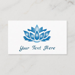 Blue Lotus Mind Body Spirit Personlig Visitkort