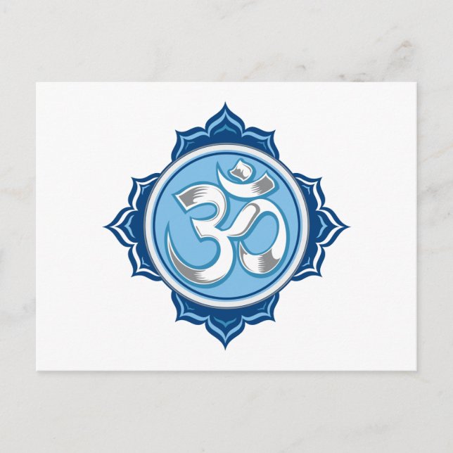 Blue Lotus Om Vykort (Framsida)