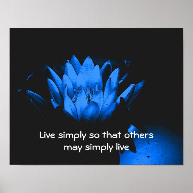 Blue Lotus Simpity inspirationsoffert Poster (Framsidan)
