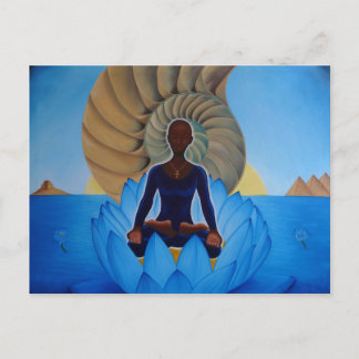 Blue Lotus vycard Vykort