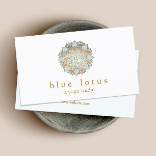Blue Lotus Yoga Instructor Holistic Health Visitkort