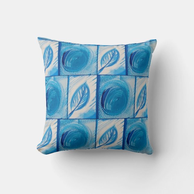 Blue Löv Dekorativ kudde (Framsida)