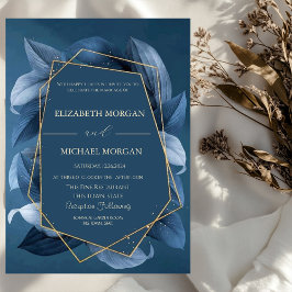 Blue Löv Guld Fame Summer Inbjudningar