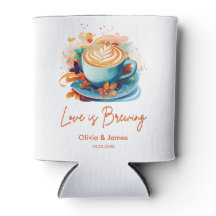 Blue Love is Brewing Coffee Bröllopsdusch Bröllop