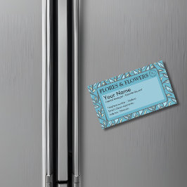 Blue Lövs Bilingual Magnetiska Visitkort
