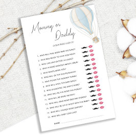 Blue Luftballong Baby Shower Mamma eller pappa