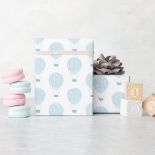 Blue Luftballong Baby Shower Presentpapper