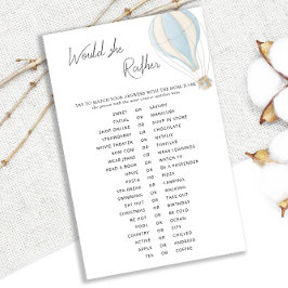 Blue Luftballong Baby Shower, skulle hon hellre he