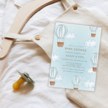 Blue Luftballong Cloud Star Boy Shower