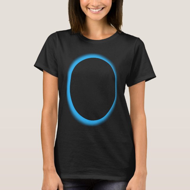 Blue Lunar Eclipse Moon Astronomy Space T Shirt (Framsida)