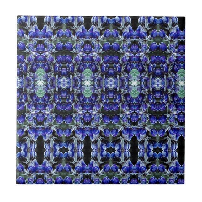 Blue Lupine Tile Kakelplatta (Framsidan)