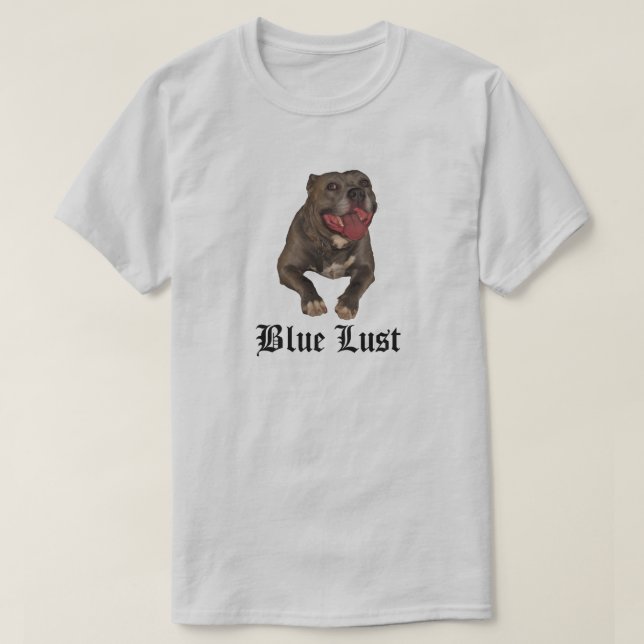 Blue Lust Pitbull Shirt T (Design framsida)