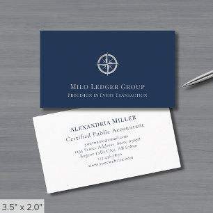 Blue Luxury-Logotyp Visitkort