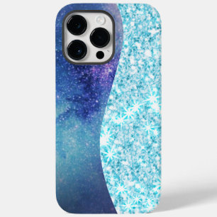 Blue Luxury Modern gradient galaxy glitter star