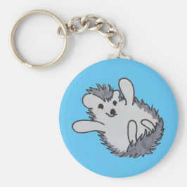 Blue Lycklig Hedgehog Nyckelring