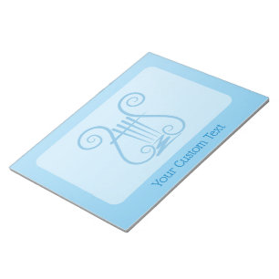 Blue Lyre Anteckningsblock