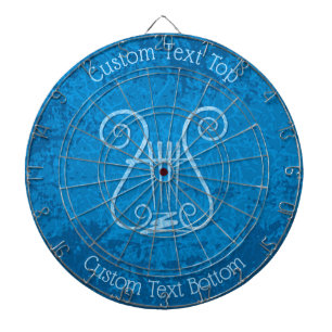 Blue Lyre Background Darttavla