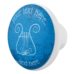 Blue Lyre Background Knopp