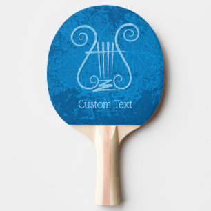 Blue Lyre Background Pingisracket