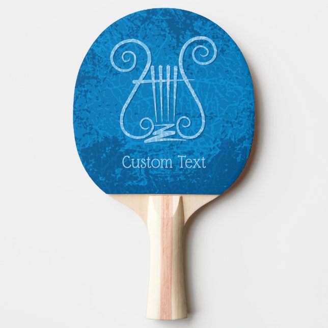 Blue Lyre Background Pingisracket (Framsidan)