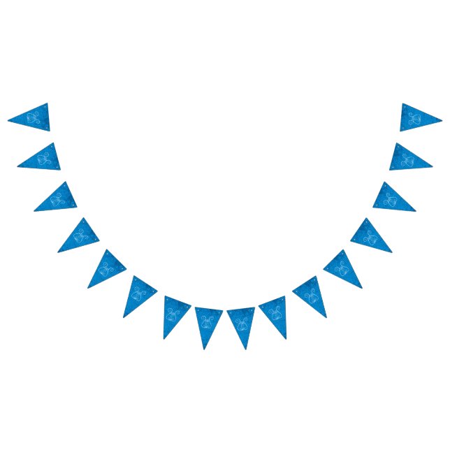 Blue Lyre Background Vimplar (Alla)